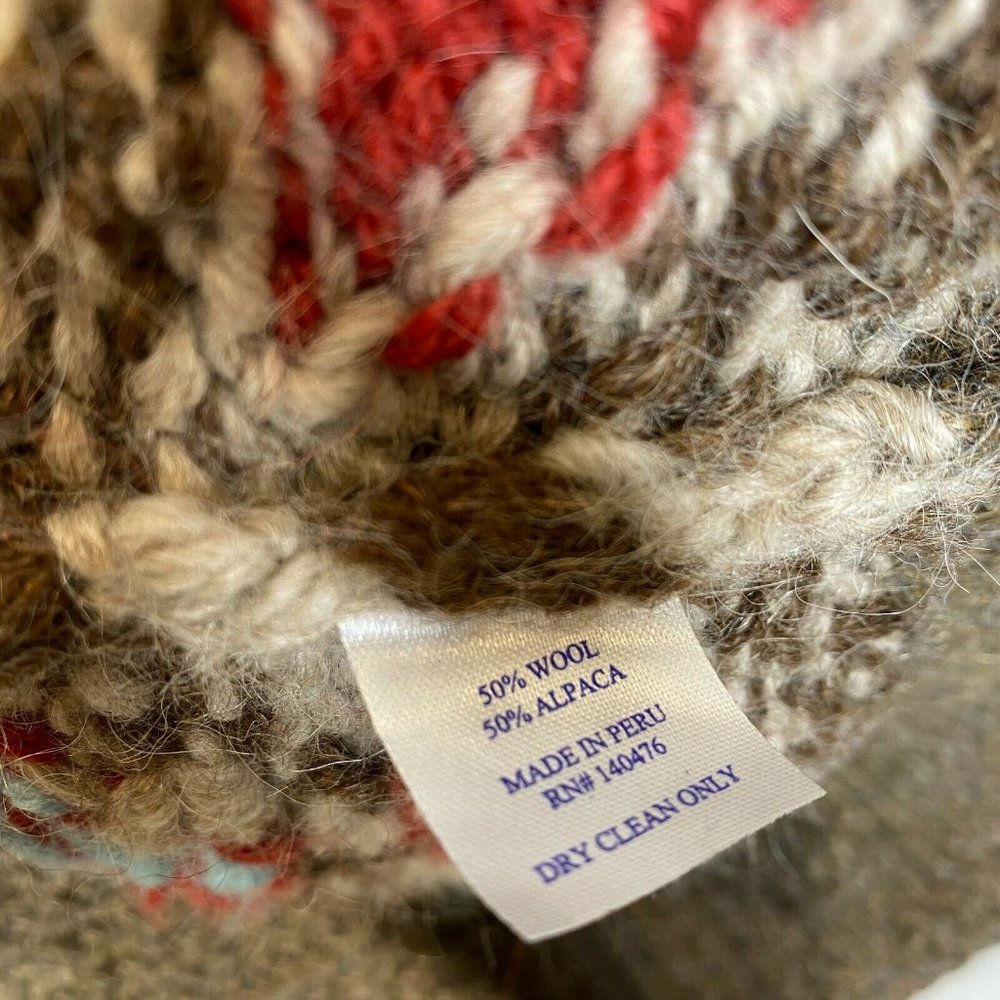 Faherty Cowichan Huron Patterned Cardigan Zip Swe… - image 4